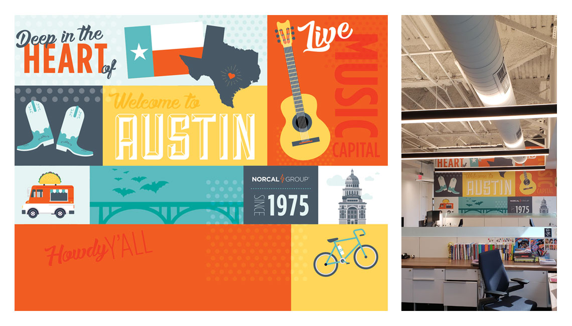 NORCAL Group Austin office mural
