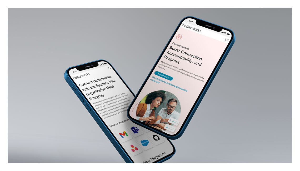 Betterworks Mobile Website